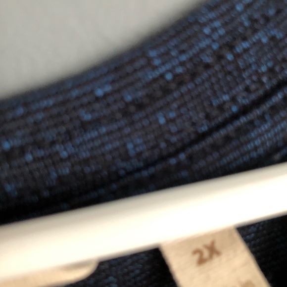 Soft Surroundings Maxi Dress Women Plus Size 2X Navy Marled Sleeveless Stretch - Picture 3 of 5